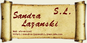 Sandra Lazanski vizit kartica